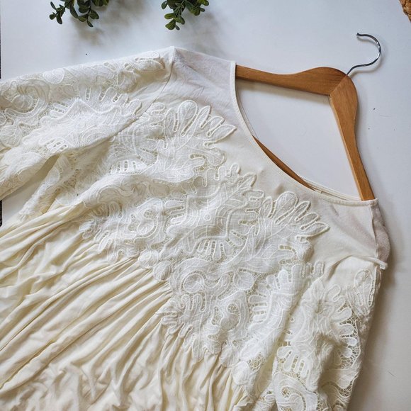 Anthropologie Tops - Deletta for Anthropologie Crochet Peasant Boho Tun